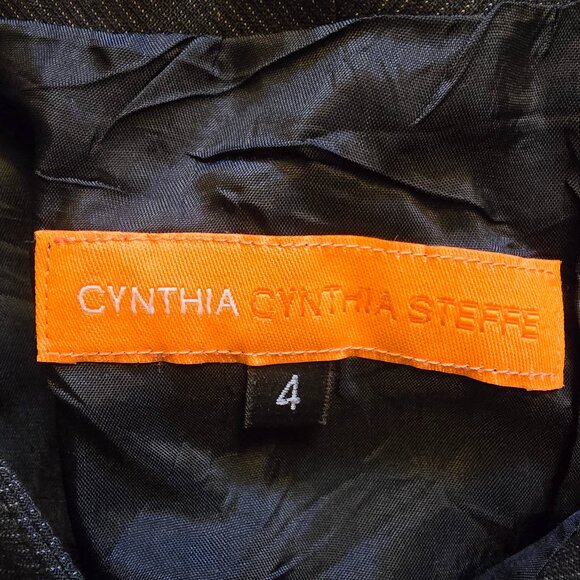 CYNTHIA STEFFEE Black Pleated Skirt sz 4 - Picture 7 of 8